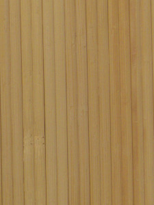 Parement en bambou microfibré collé sur textile, distance des côtés à 2 mm